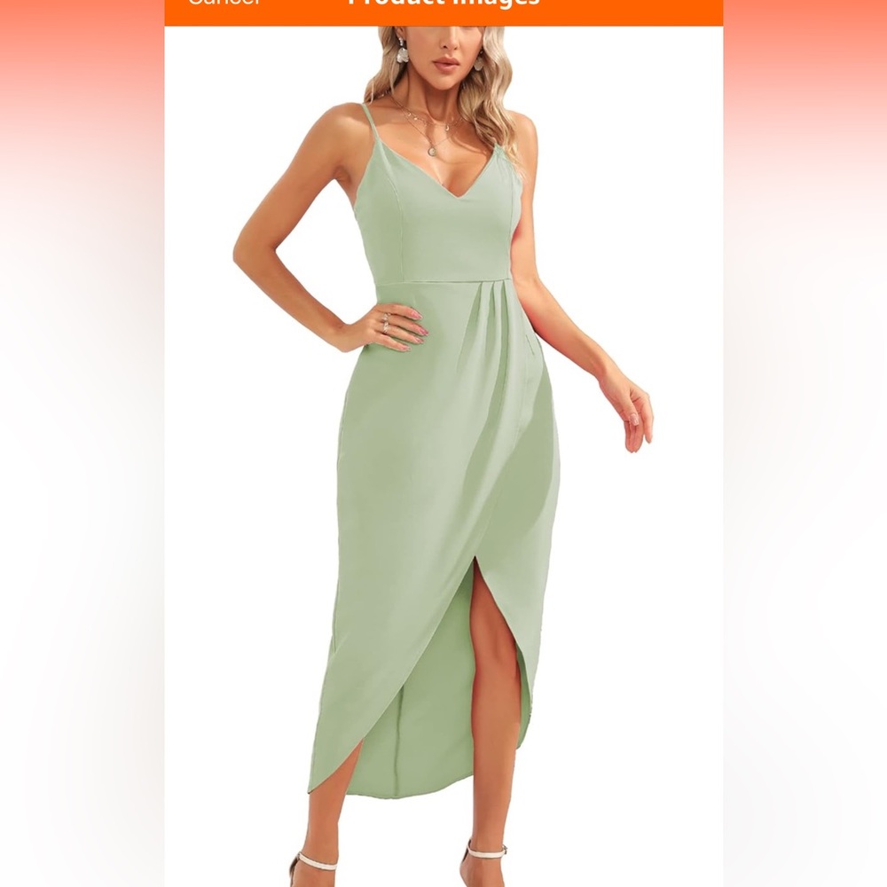 Sage green maxi dress